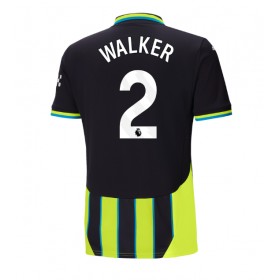 Manchester City Kyle Walker #2 Borta Kläder 2024-25 Kortärmad